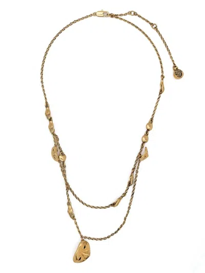 Lemaire Women Estampe Necklace In Ye575 Old Gold