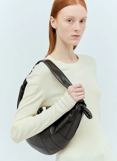 Lemaire Women Fortune Croissant Shoulder Bag In Black