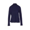 Lemaire Crewneck Foulard Top Bow In Blue