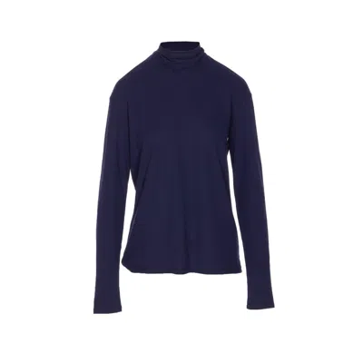 Lemaire Women Foulard Long Sleeves Top In Blue