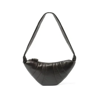 Lemaire Women's Lambskin Medium Croissant Bag In Dark Chocolate