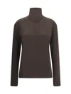 Lemaire Long Sleeve Foulard Top In Brown