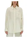 Lemaire Women's Lyocell Shirt In Ivory
