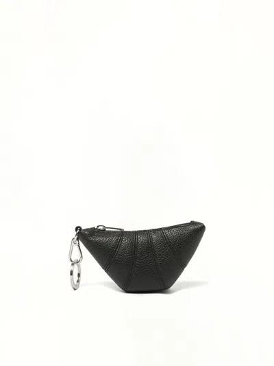 Lemaire Women's Mini Croissant Keyring In Black