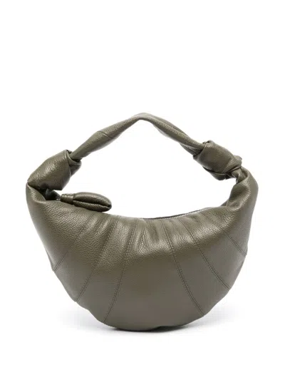 Lemaire Mini Fortune Croissant Shoulder Bag In Gr667 Dark Moss