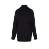 Lemaire Relaxed Mock Neck Long Sleeves Top In Black
