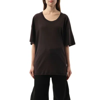 Lemaire Women's Rib T-shirt In Squid Ink