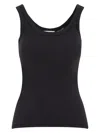 Lemaire Ribbed Tank Top In Black