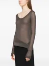 Lemaire Seamless Top Dark Brown In Br451 Hazelnut Brown