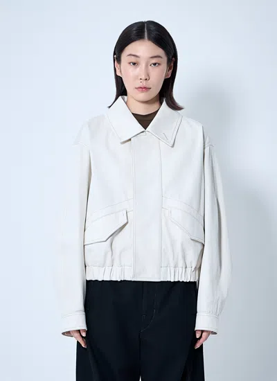 Lemaire Women Short Blouson In White