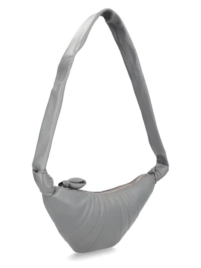 Lemaire Women Small "croissant" Bag In Gray