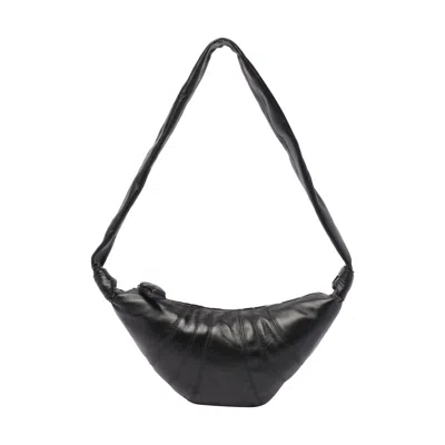 Lemaire Women Small Croissant Crossbody Bag In Black