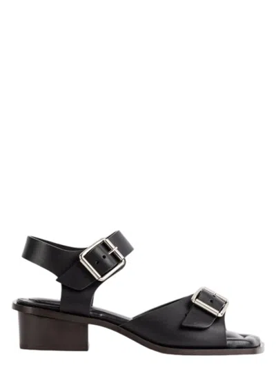 Lemaire Women's Square Sandal In Black