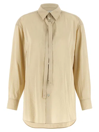 Lemaire Women's Tie Shirt In Brown
