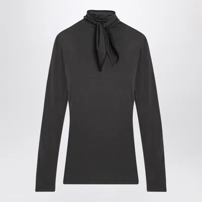 LEMAIRE WOMEN'S TOP WITH SCARF AND PATCHES