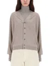 Lemaire Relaxed Twisted Cardigan Women In Neutral