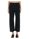 Lemaire Twisted High-rise Cropped Jeans In Blue