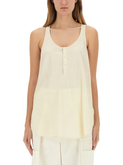 Lemaire Ivory Tops In Yellow