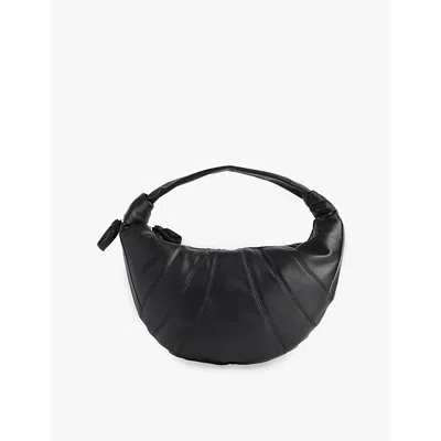 Lemaire Womens Black Fortune Croissant Leather Cross-body Bag