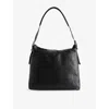 Lemaire Womens Dark Chocolate Belted Leather Hobo Bag In Brown