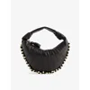Lemaire Womens Dark Chocolate Fortune Mini Croissant Leather Shoulder Bag In Dark Chocolate