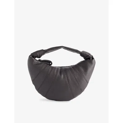 Lemaire Womens Dark Chocolate Mini Fortune Croissant Leather Shoulder Bag In Brown