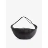 Lemaire Womens Quiver Clip Leather Shoulder Bag Dark Chocolate In Brown