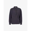 Lemaire Navy Straight Collar Twisted Shirt In Dark Navy