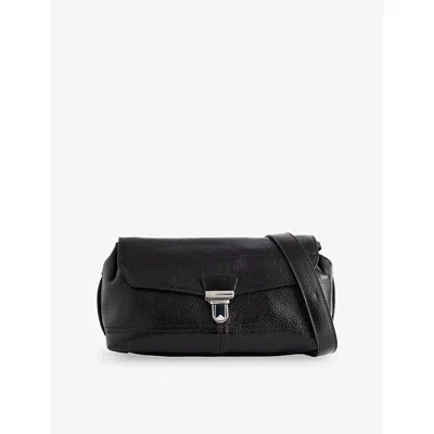 Lemaire Womens Espresso Gear Small Leather Shoulder Bag In Brown