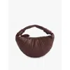 Lemaire Womens Fortune Mini Croissant Leather Cross-body Bag Roasted Pecan
