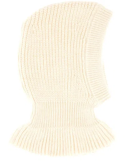 Lemaire Wool And Alpaca Blend Hood In Neutral