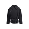 Lemaire Wool And Alpaca Short Jacket In Black