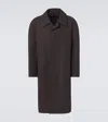 Lemaire Wool And Cotton-blend Car Coat In Brown