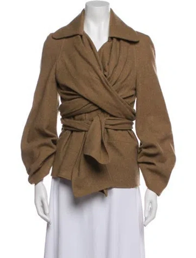 Pre-owned Lemaire Wool Blazer In Brown