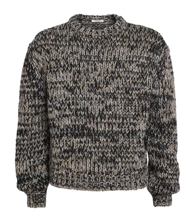 Lemaire Wool-blend Melange Sweater In Multi