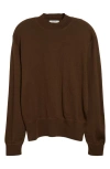 Lemaire Openwork Cotton-blend Sweater In Hazelnut Brown Br451