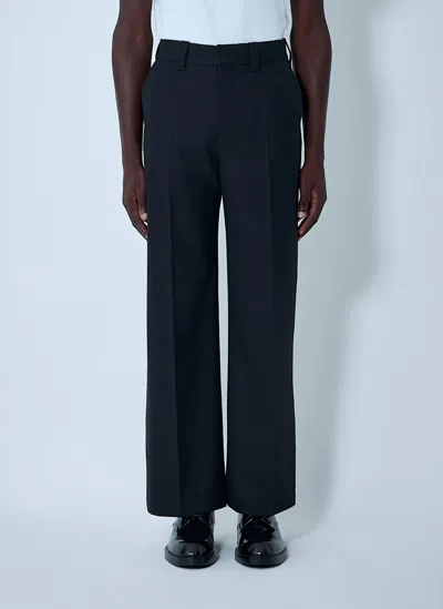 Lemaire Wool-blend Pants In Blue