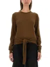Lemaire Wool Blend Sweater In Brown