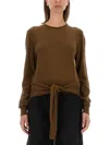Lemaire Wool Blend Sweater In Brown