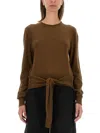 Lemaire Wool Blend Sweater In Brown