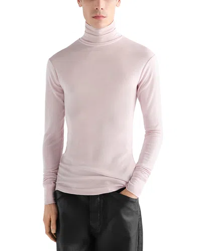 Lemaire Wool Blend Turtleneck Shirt In Green