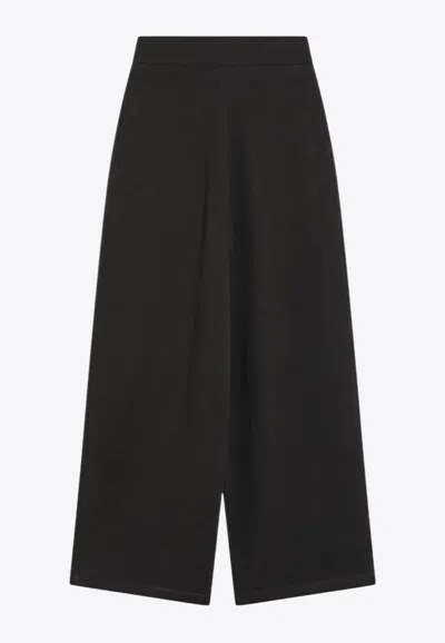 LEMAIRE WOOL-BLEND WIDE-LEG PANTS