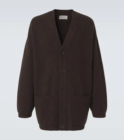 Lemaire Brown Felted Cardi Cardigan