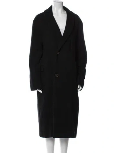 Pre-owned Lemaire Wool Coat In Black