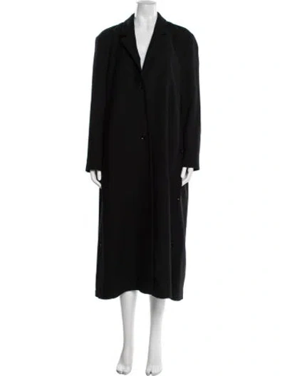 Pre-owned Lemaire Wool Coat In Black