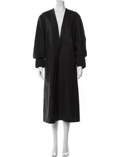 Pre-owned Lemaire Wool Coat In Black