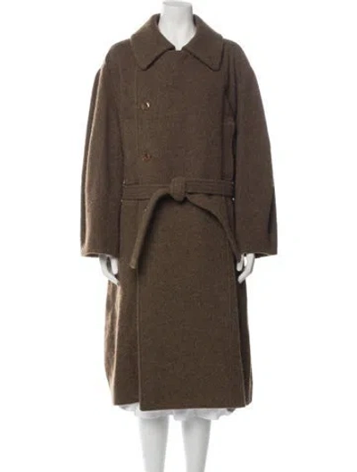 Pre-owned Lemaire Wool Coat In Brown