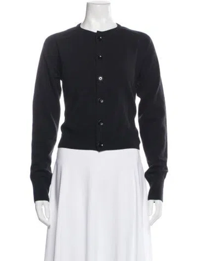 Pre-owned Lemaire Wool Crew Neck Sweater In Black