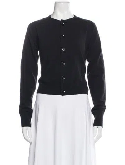 Pre-owned Lemaire Wool Crew Neck Sweater In Black