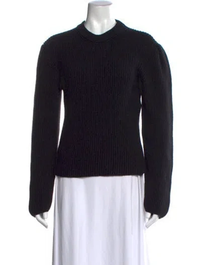 Pre-owned Lemaire Wool Crew Neck Sweater In Black